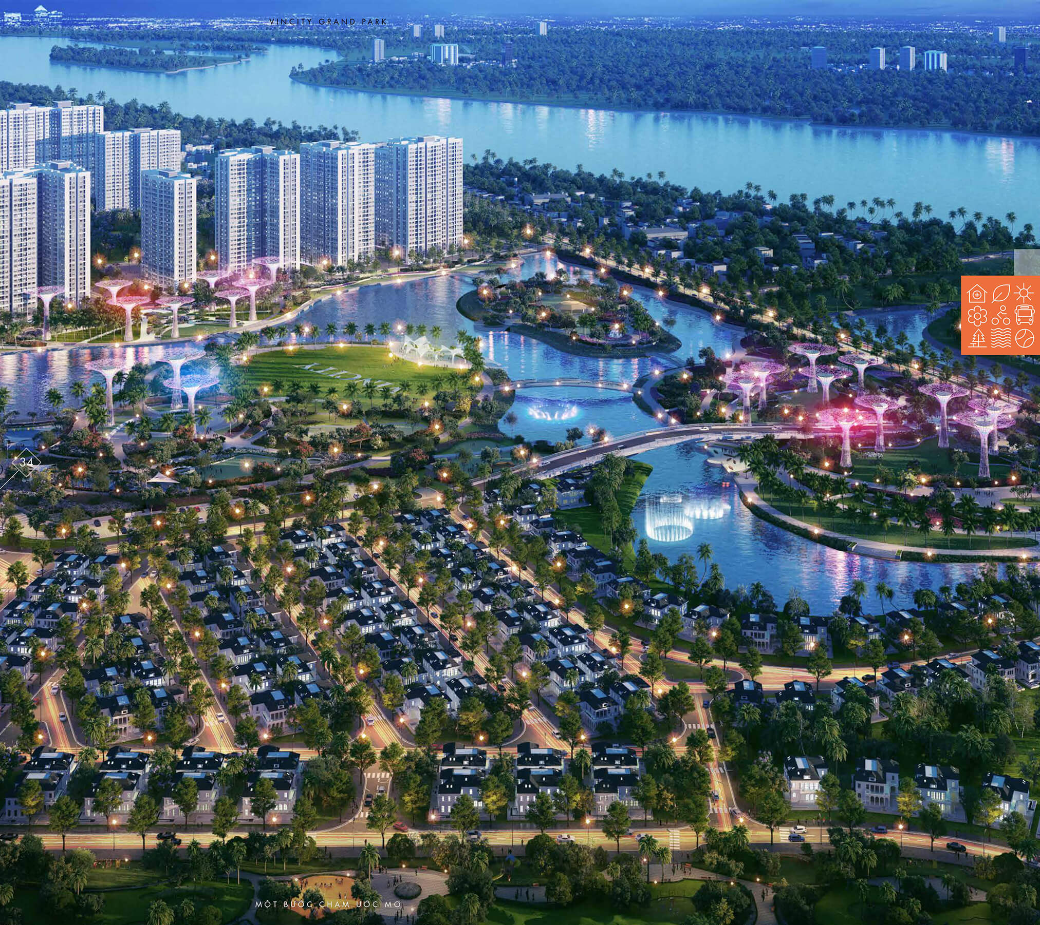 Một góc nhìn View sông tại dự án Vincity Grand Park Quận 9 Một góc nhìn View sông tại dự án Vincity Grand Park Quận 9