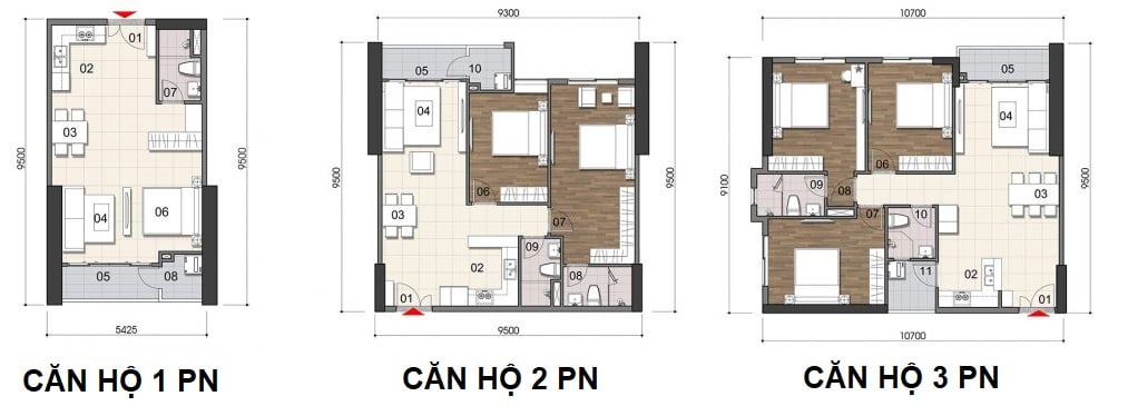 Dự án căn hộ Gem Riverside layout can ho gem riverside - Dự án căn hộ Gem Riverside