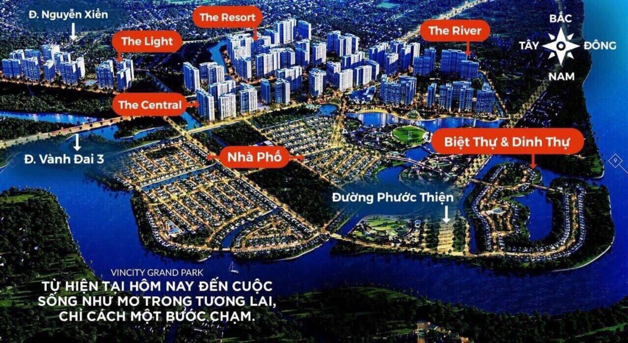 Bản đồ quy hoạch phân khu đại dự án Vincity Grand Park Quận 9 Bản đồ quy hoạch phân khu đại dự án Vincity Grand Park Quận 9