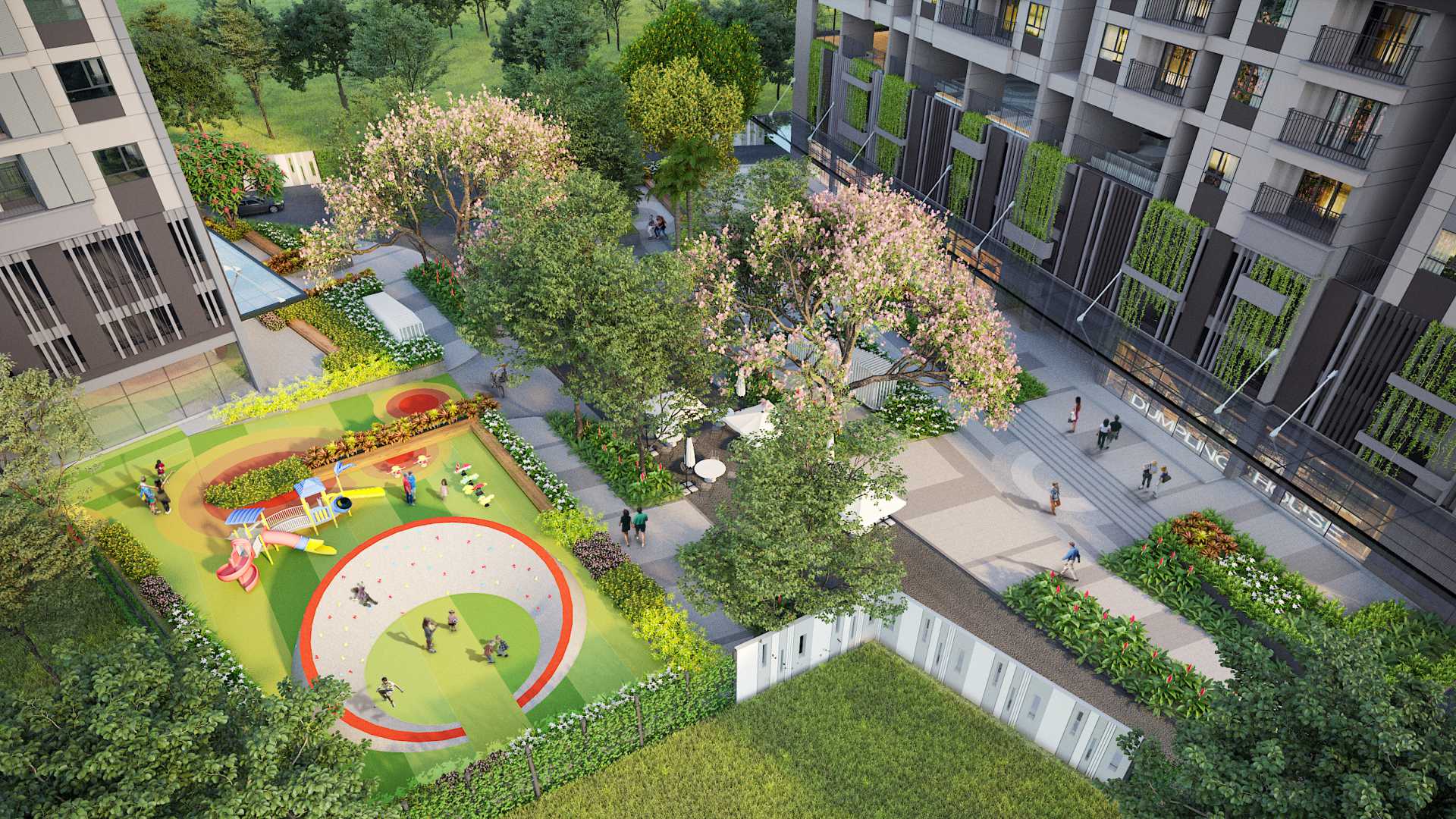 Hình Ảnh phối cảnh nội khu, tiện ích, khu vui chơi ngoài trời tại dự án căn hộ Opal Boulevard Phạm Văn Đồng Hình Ảnh phối cảnh nội khu, tiện ích, khu vui chơi ngoài trời tại dự án căn hộ Opal Boulevard Phạm Văn Đồng
