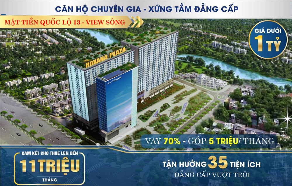 Giới thiệu dự án Roxana Plaza - Mặt tiền Quốc Lộ 13 Bình Dương roxana plaza gia tri vuot bac - Giới thiệu dự án Roxana Plaza - Mặt tiền Quốc Lộ 13 Bình Dương