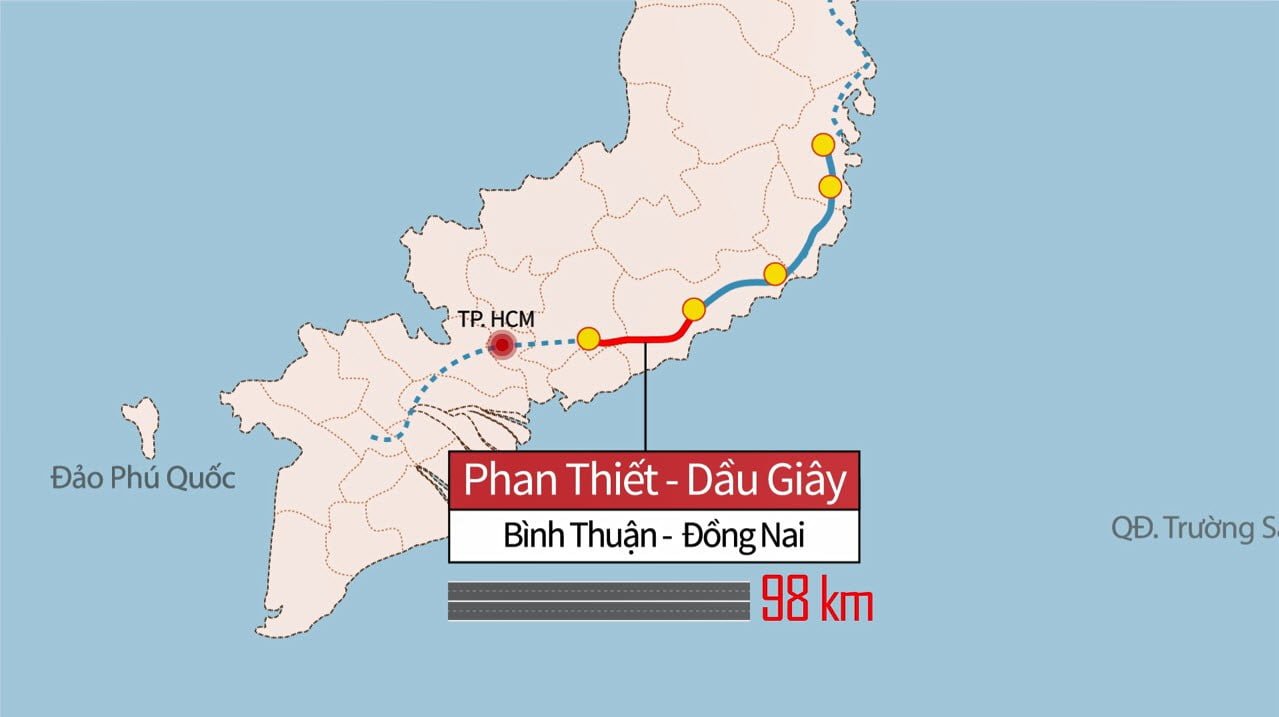 Tuyến cao tốc Phan Thiết - Dầu Giây