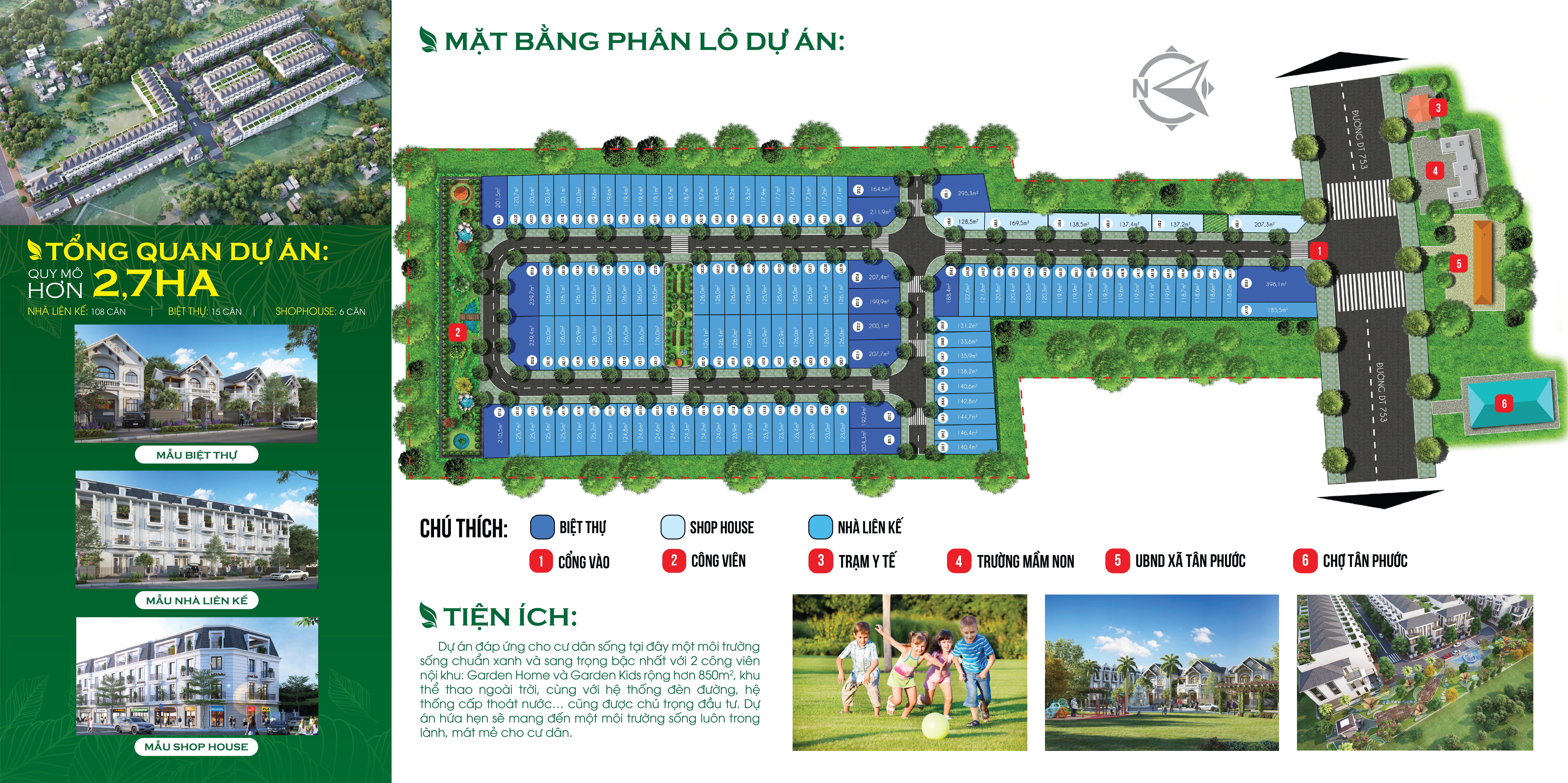 Mặt bằng dự án đất nền khu dân cư Tân Phước Center Bình Phước