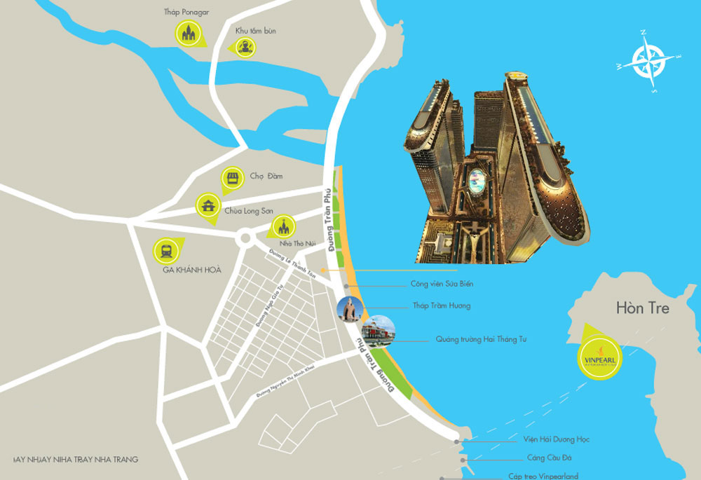 Vị trí “vàng mười” của dự án Sunshine Marina Bay Nha Trang