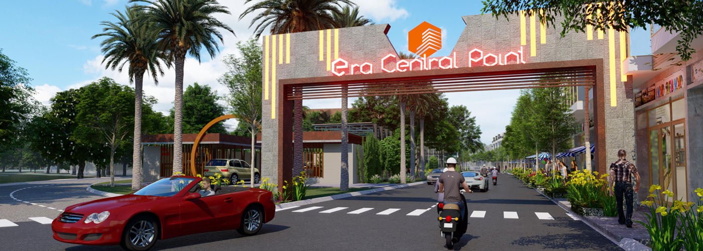 Phối cảnh cổng chào dự án đất nền Era Central Point Đồng Xoài Bình Phước