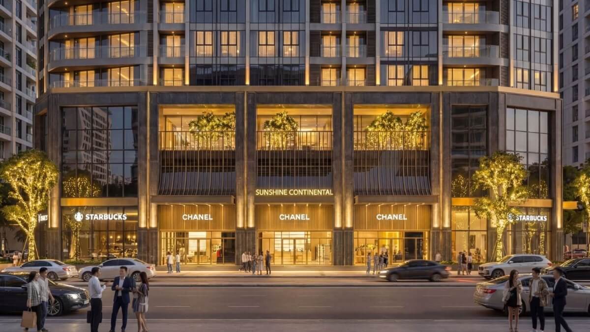 Shophouse khối đế dự án Sunshine Continental