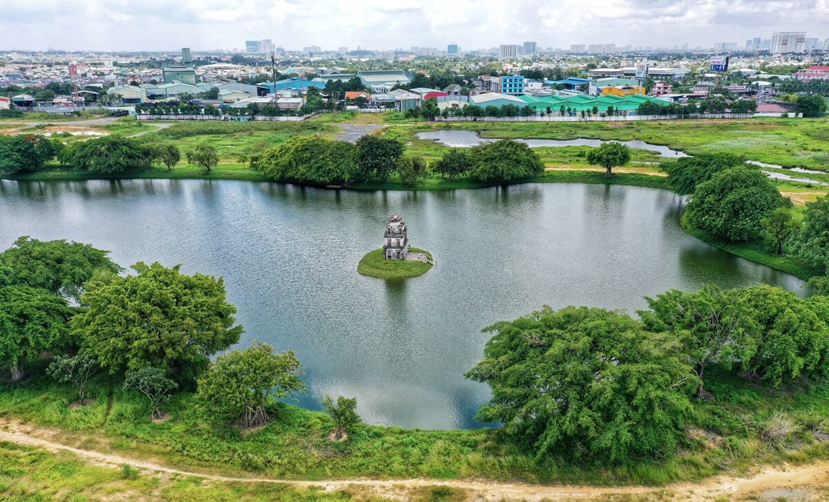 Hình ảnh thực tế dự án khu đô thị Hồ Gươm Xanh Thuận An City Bình Dương