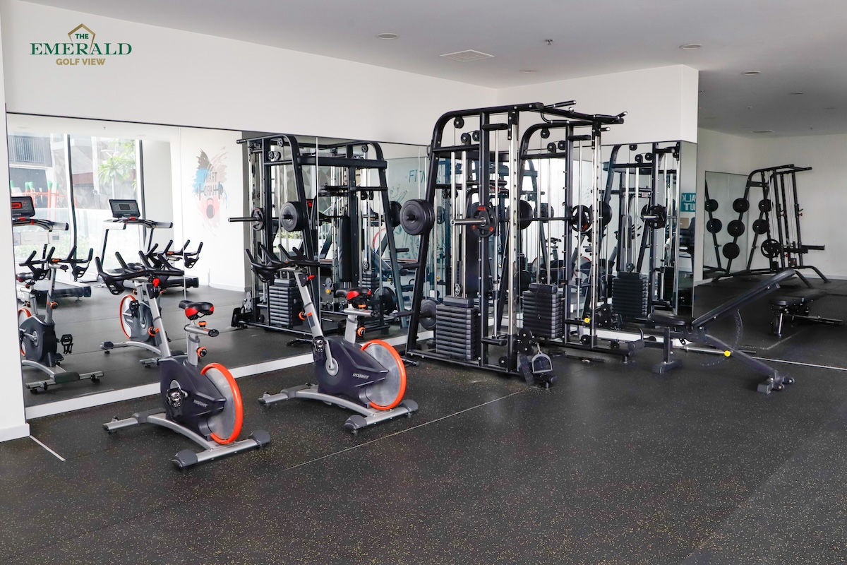 Phòng tập gym tại căn hộ The Emerald Golf View
