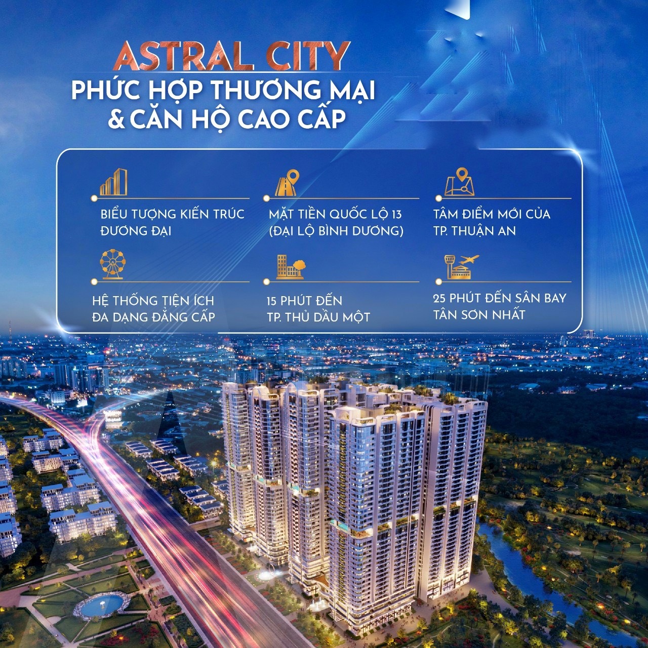 Dự án căn hộ chung cư Astral City Phát Đạt Bình Dương - chủ đầu tư Phát Đạt