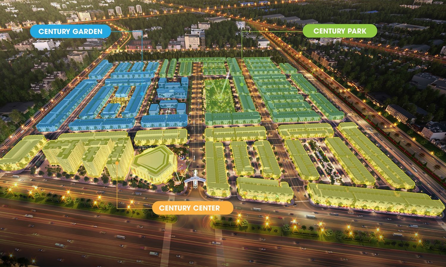 CENTURY CITY mặt bằng khu đô thị century city long thành - CENTURY CITY
