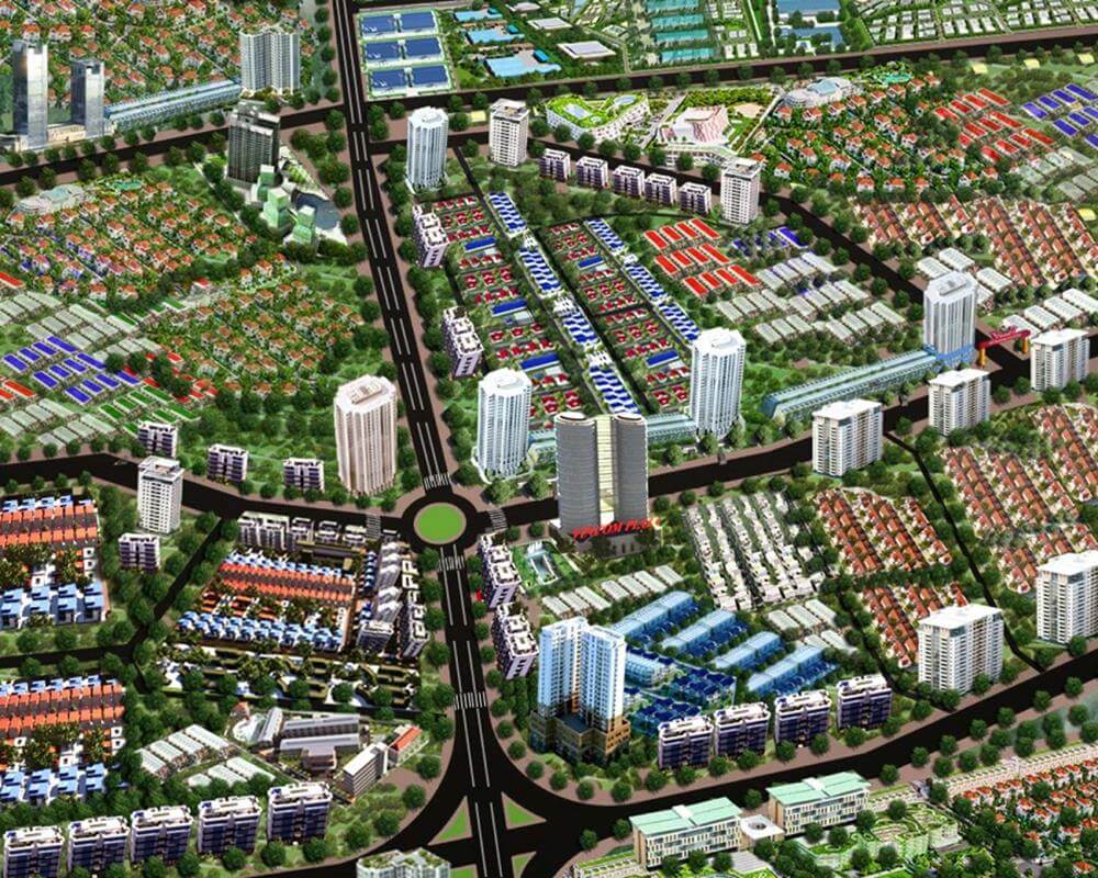 Phối cảnh dự án đất nền Gateway Center Chơn Thành Bình Phước