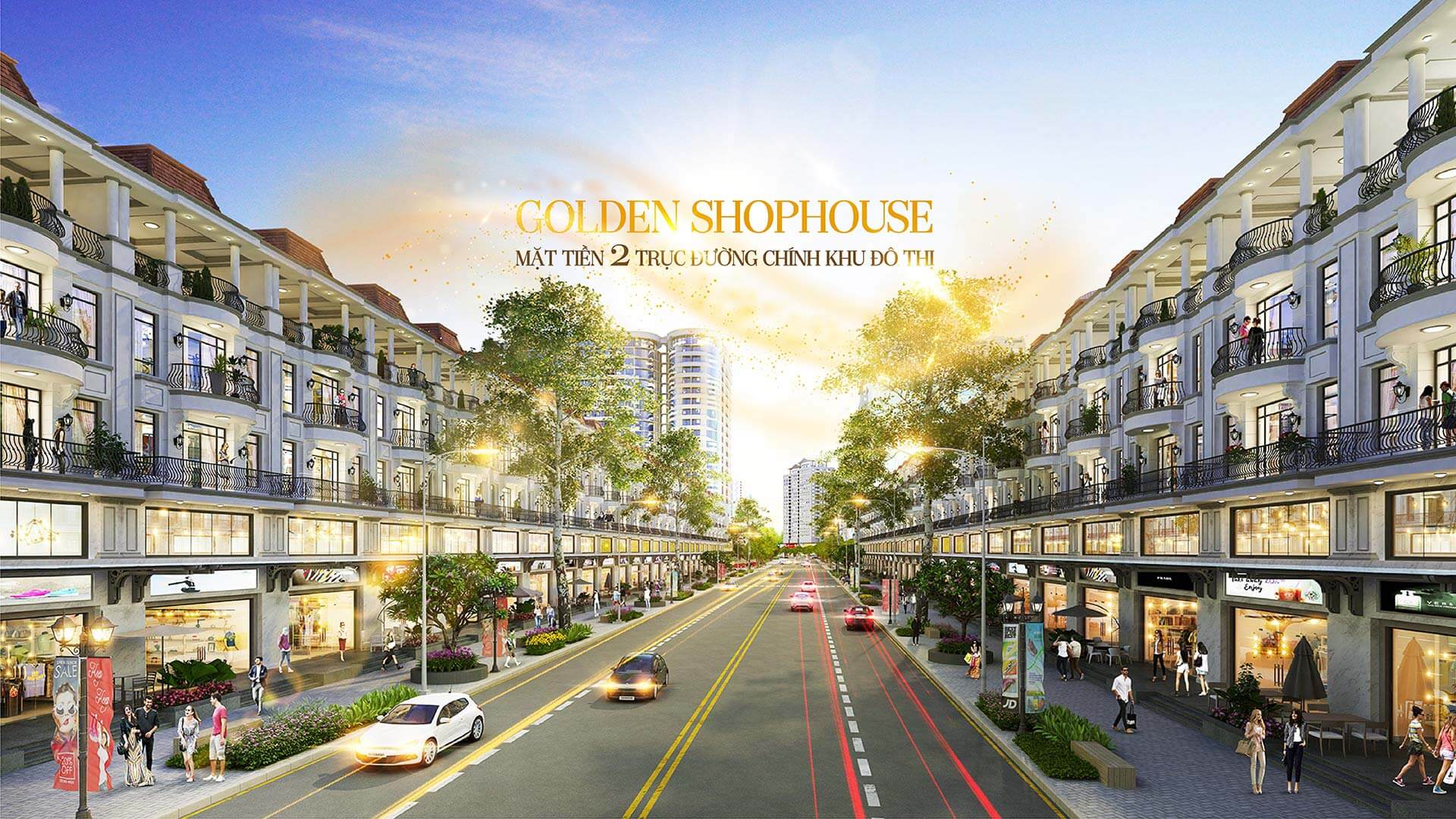 Golden Shophouse tại khu đô thị Vạn Phúc City