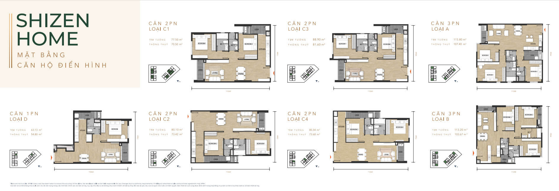 Layout thiết kế căn hộ chung cư Shinzen Home Quận 7