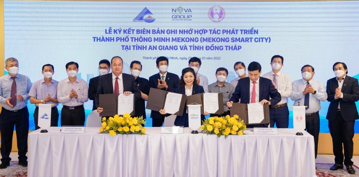 Ký kết hợp tác dự án Mekong Smart City Đồng Tháp chủ đầu tư Novaland
