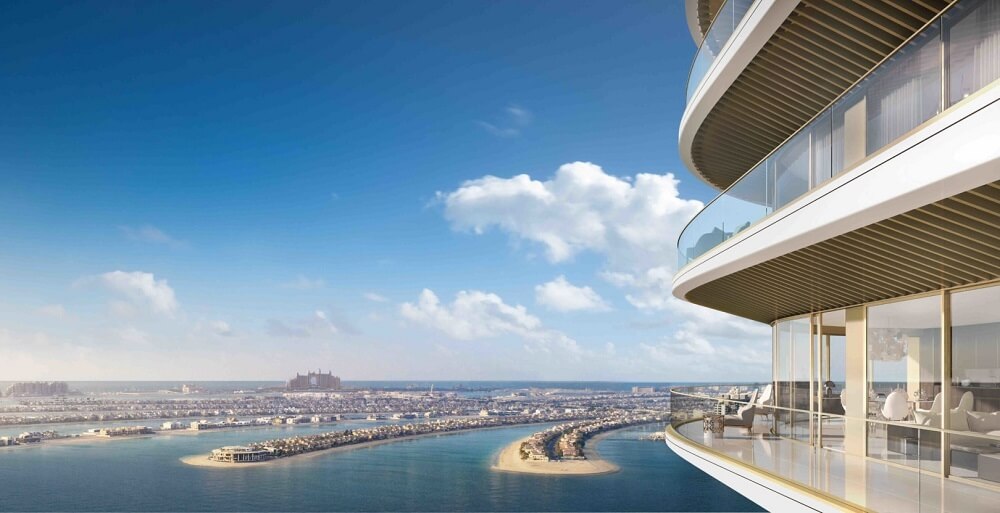 View từ căn hộ Grand Bleu Tower ở Dubai