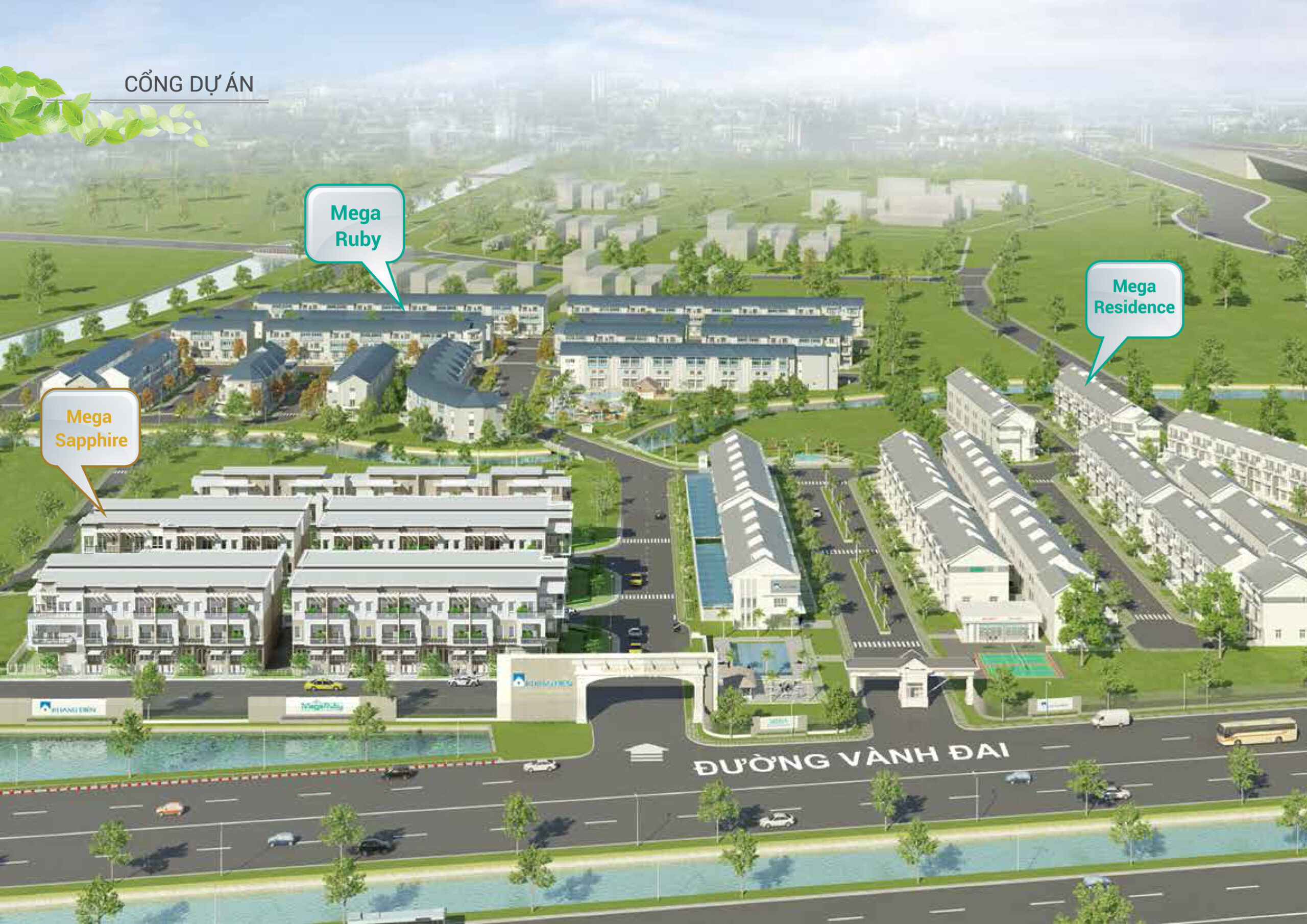 Phối cảnh dự án Mega City Khang Điền Quận 9