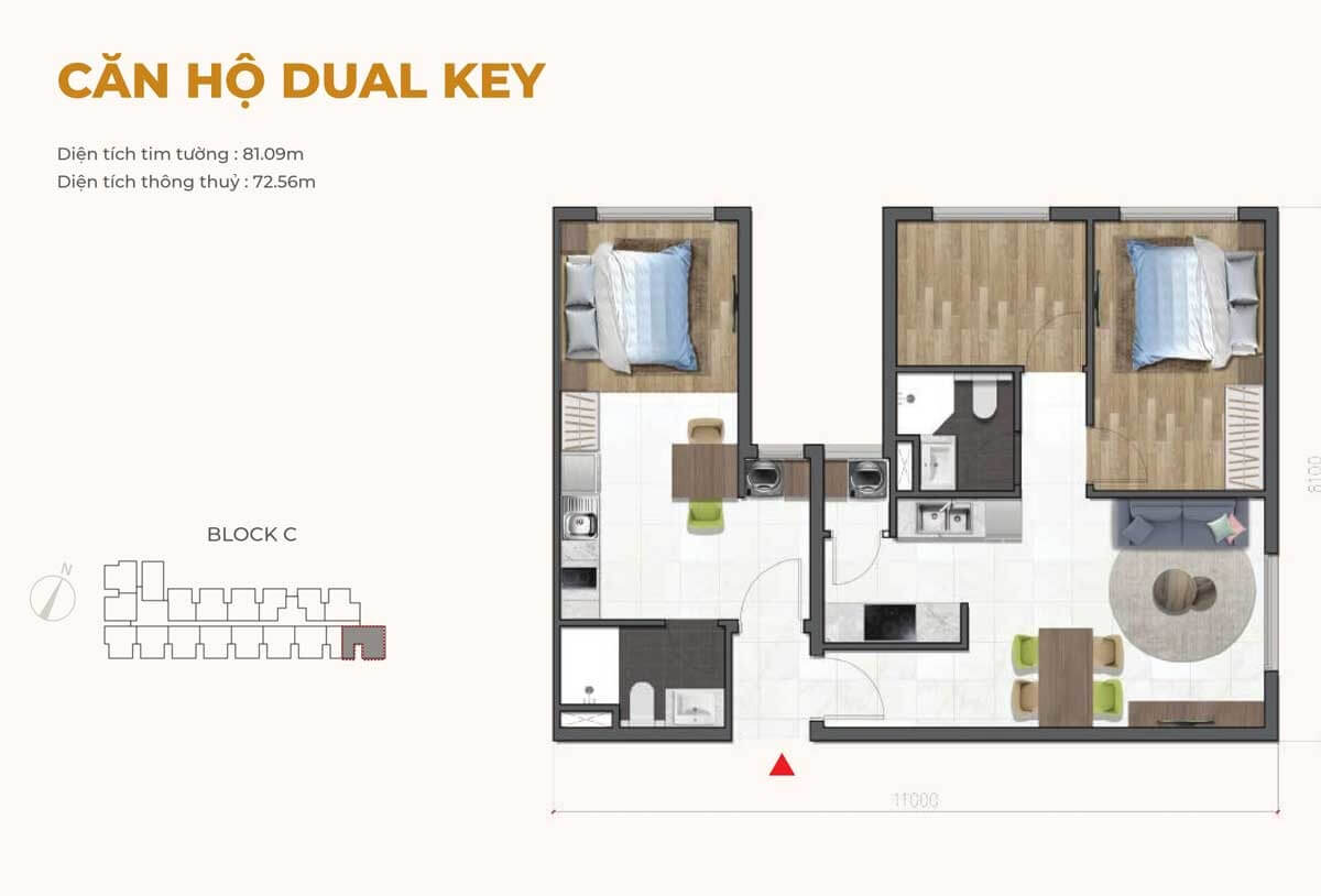 Thiết kế căn hộ dual key
