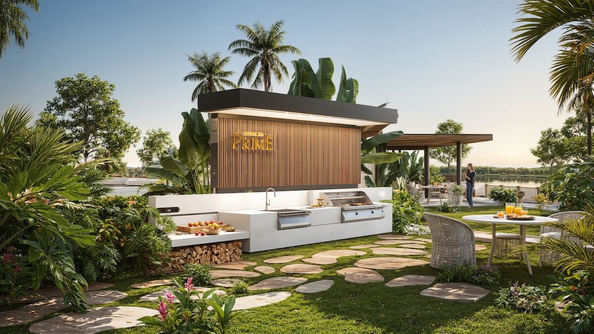 Khu BBQ tại dự án căn hộ Khải Hoàn Prime