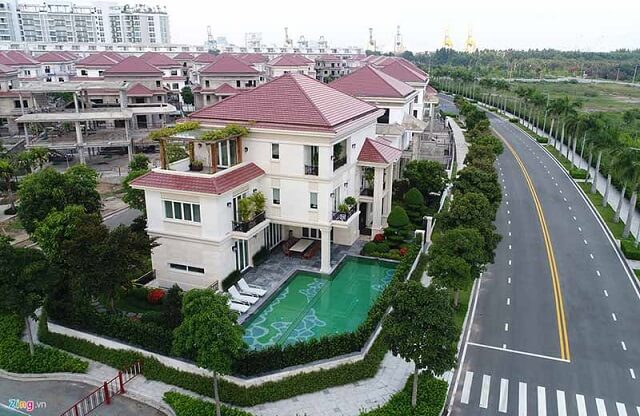 Hình ảnh thực tế khu biệt thự Sala Đại Quang Minh - Saroma Villa quận 2