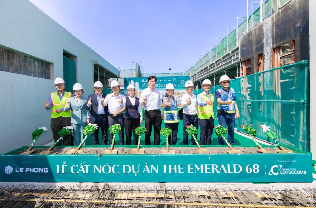 Cất nóc dự án căn hộ The Emerald 68