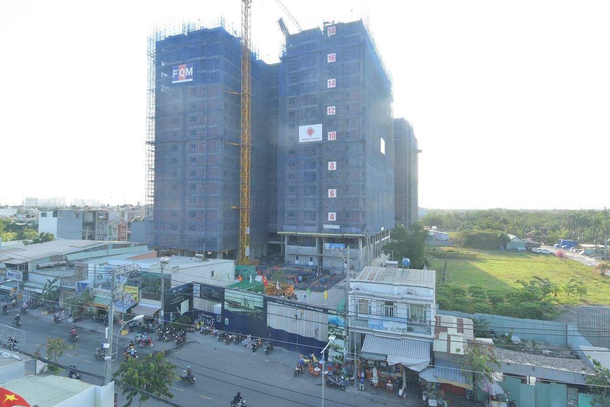 Tiến độ xây dựng căn hộ Khải Hoàn Prime mới nhất