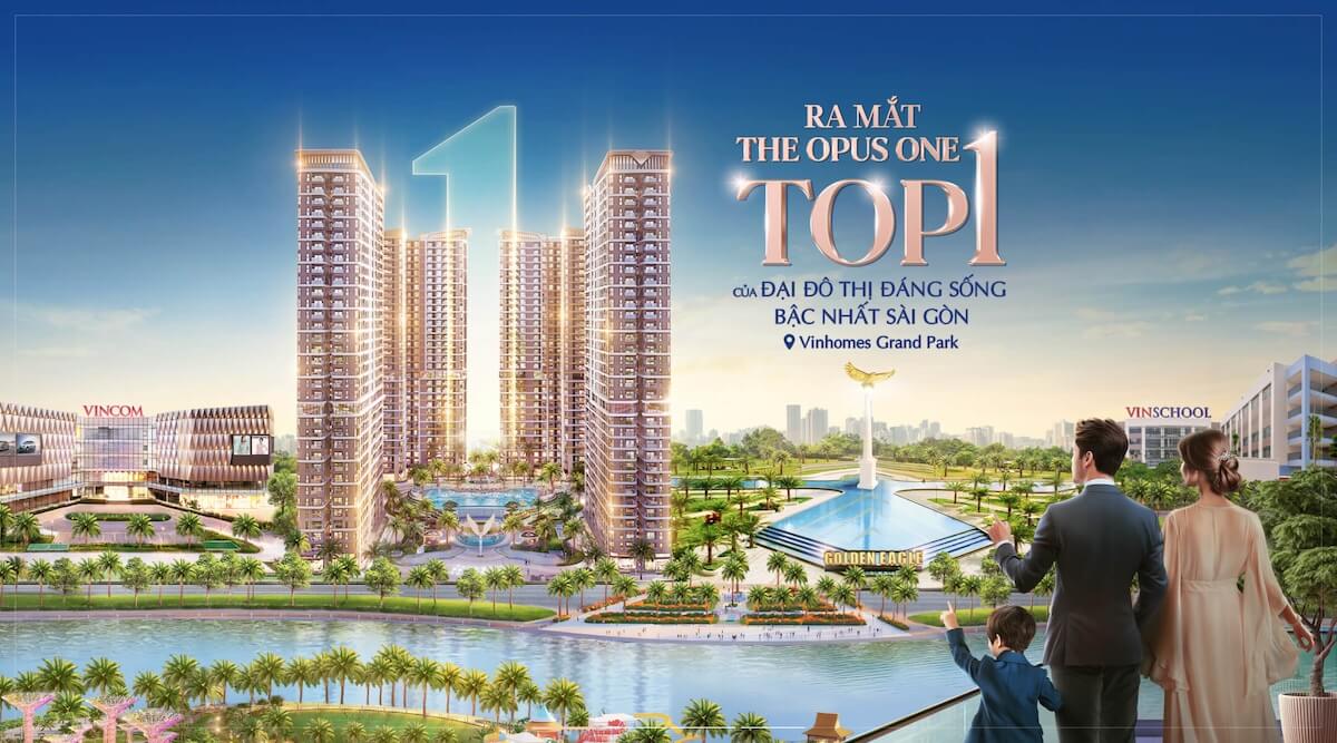 Phối cảnh phân khu The Opus One tại Vinhomes Grand Park