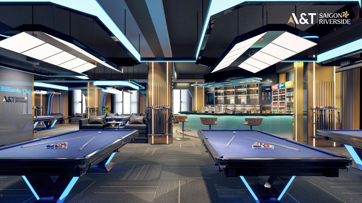 Phòng chơi billards Club tại dự án can hộ AT Saigon Riverside