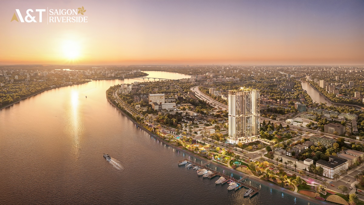 Tầm view căn hộ AT Saigon Riverside từ sông Sài Gòn
