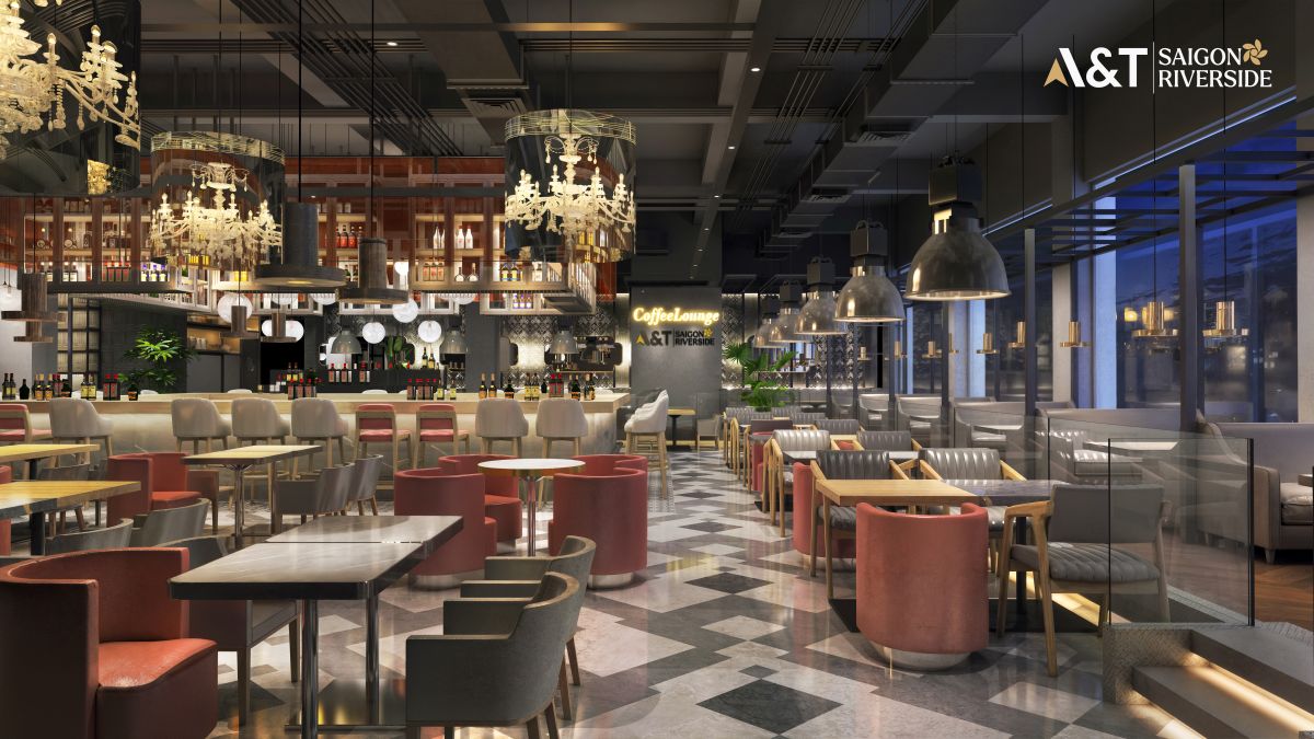Coffe lounge tại dự án căn hộ AT Saigon Riverside