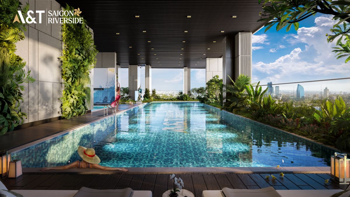 Hồ bơi tại dự án AT Saigon Riverside