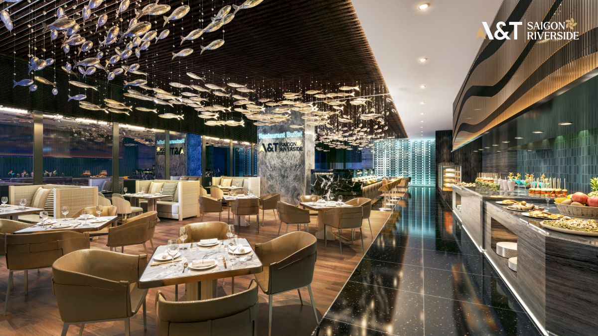 Nhà hàng tại dự án căn hộ AT Saigon Riverside