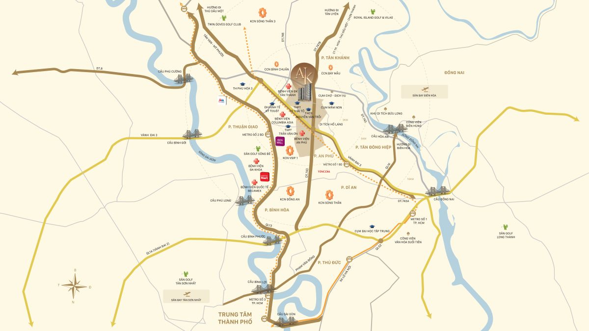 Vị trí dự án căn hộ A&K Tower