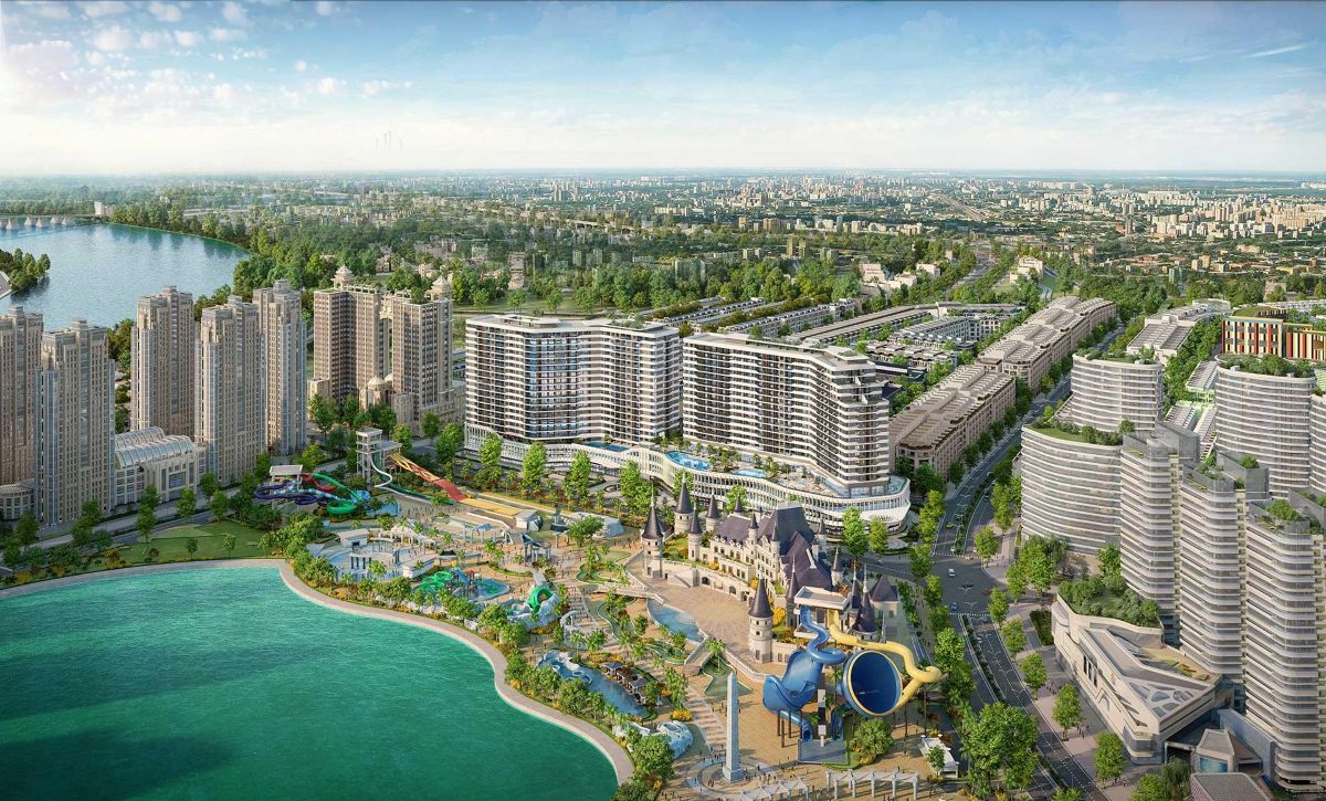 Tổng thể căn hộ Diamond Sky Vạn Phúc City