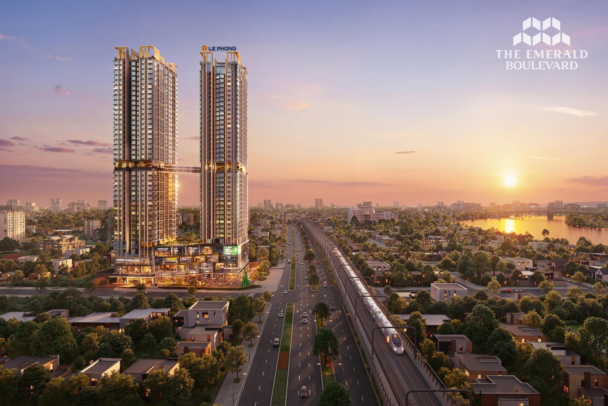 Phối cảnh dự án căn hô The Emerald Boulevard Ql13