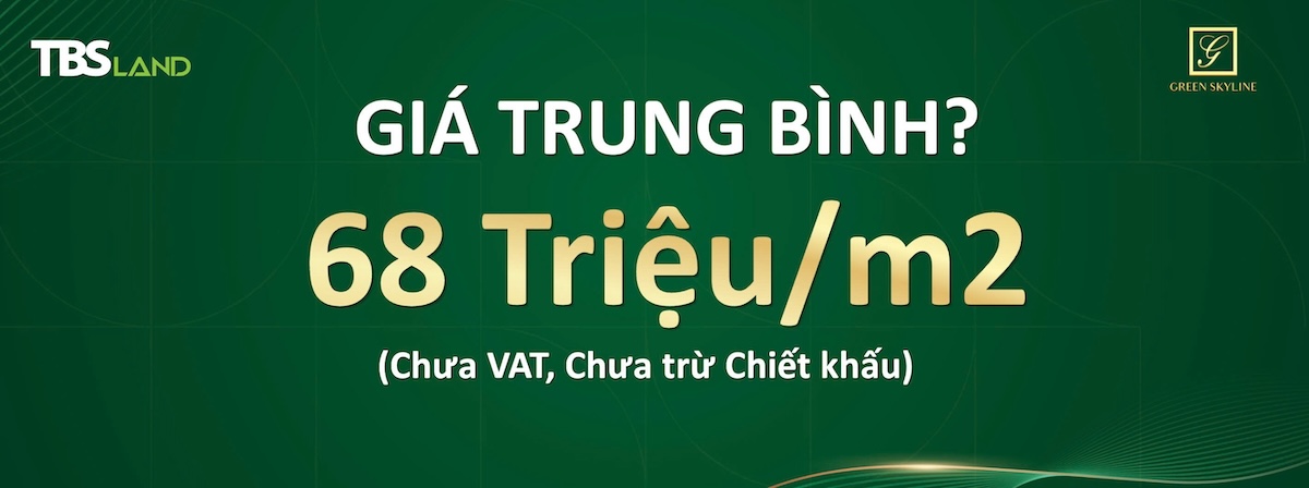 Giá bán căn hộ Green Skyline trung bình