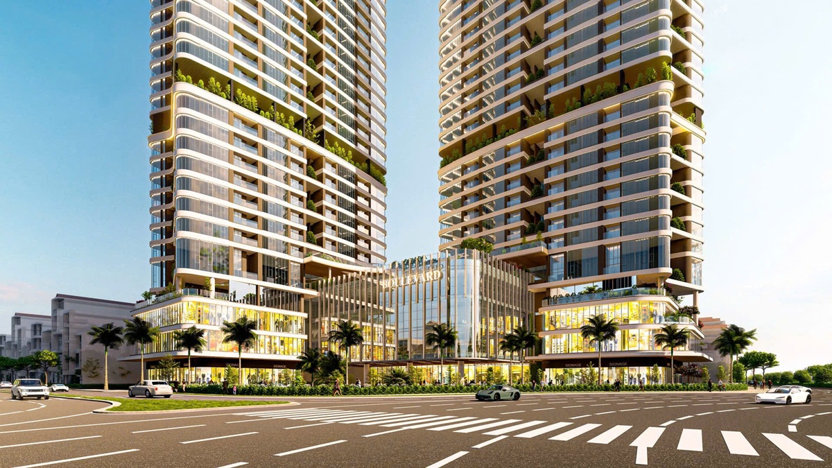 Khối đế thương mại dự án căn hộ The Emerald Boulevard