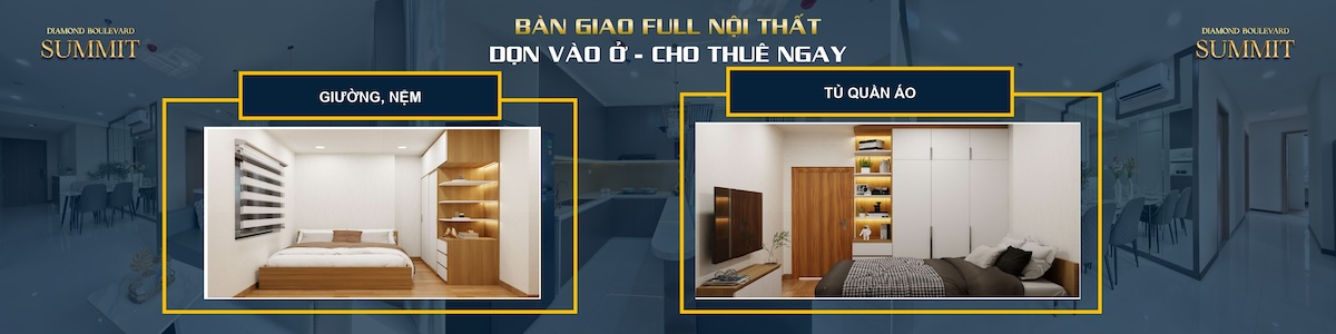 Tiêu chuẩn bàn giao phòng ngủ căn hộ Diamond Boulevard