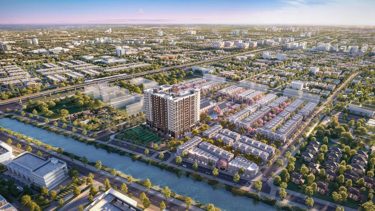 Phối cảnh tổng thể phân khu căn hộ Persa Place tại khu đô thị Springville
