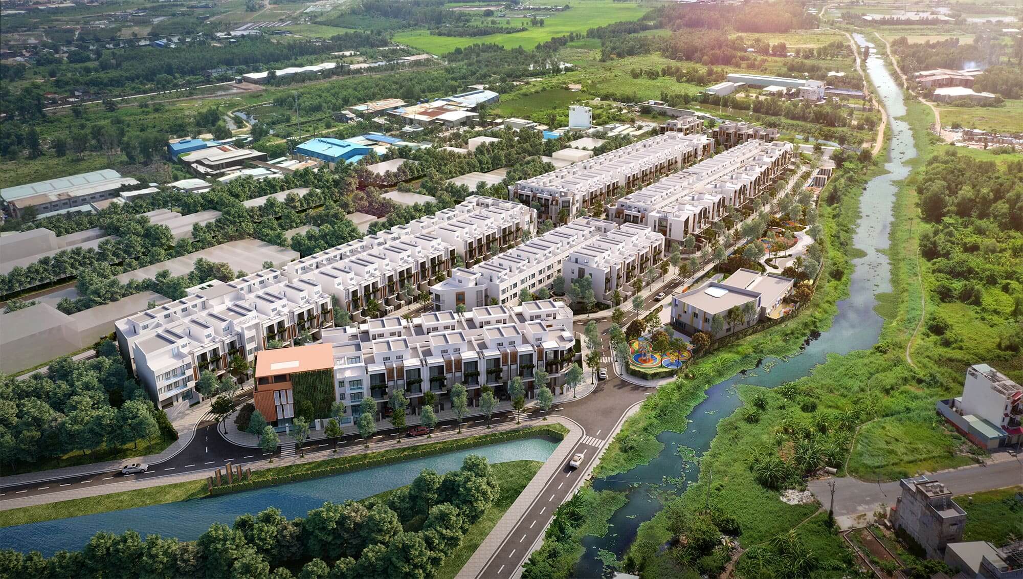 Phối cảnh tổng thể dự án The Meadow Bình Chánh