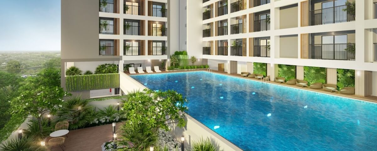 Hồ bơi dự án căn hộ New Lavida