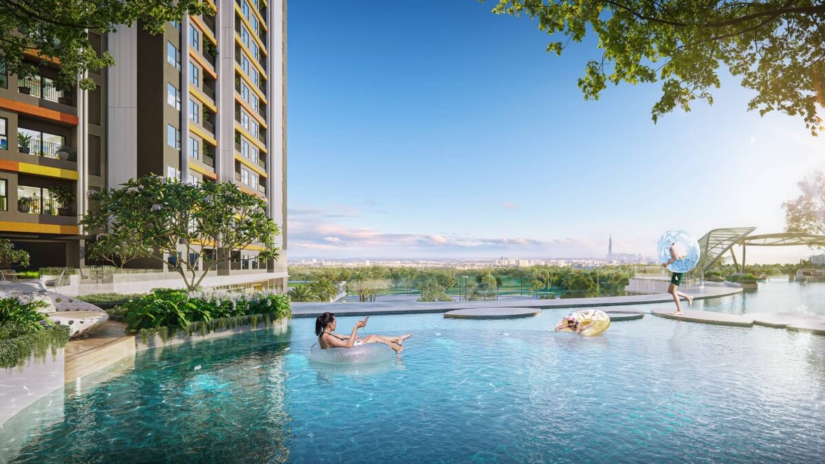 Hồ bơi tại dự án căn hộ Setia Edenia