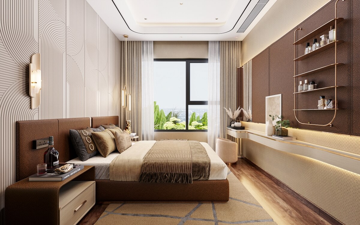Phòng ngủ căn hộ Khải Hoàn Imperial