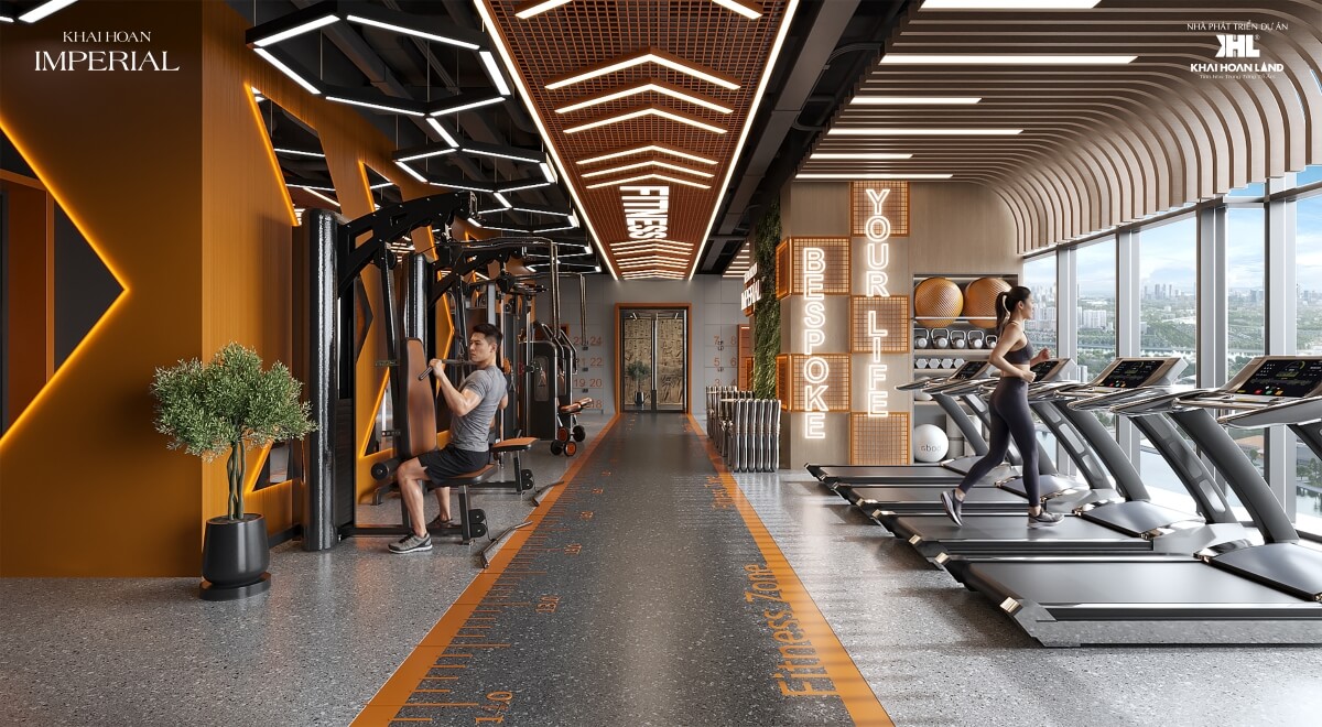 Phòng tập gym tại dự án căn hộ Khải Hoàn Imperial