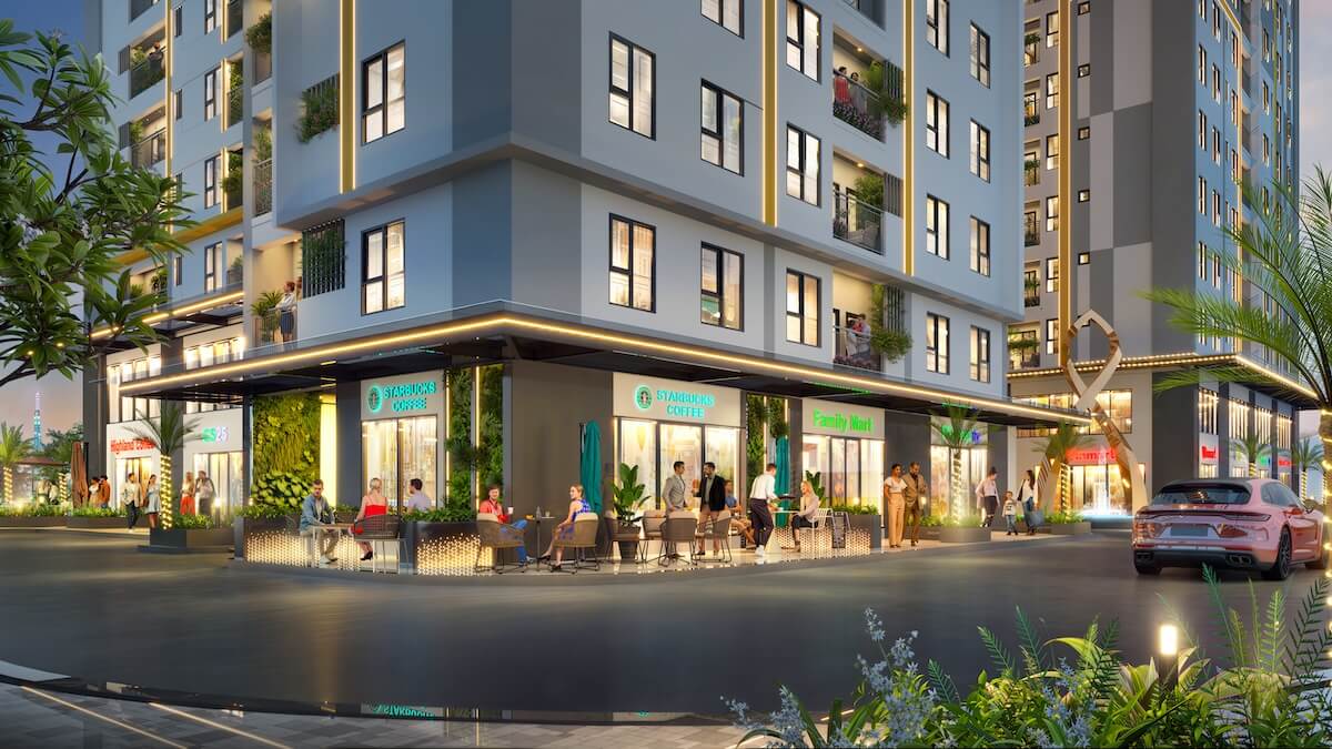 Shophouse khối đế căn hộ Diamond Boulevard