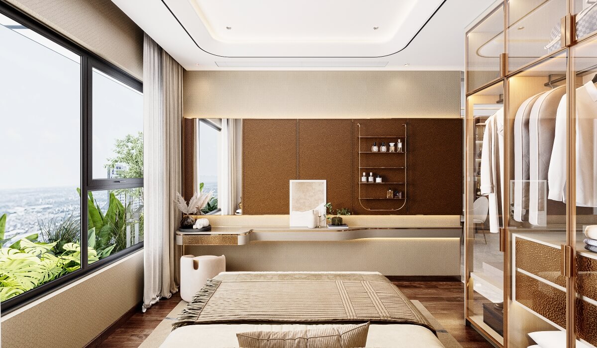 Phòng ngủ căn hộ Khải Hoàn Imperial