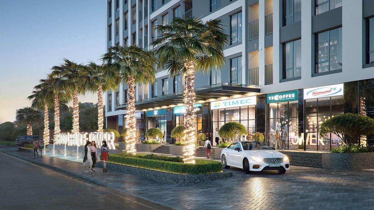 Shophouse khối đế tại căn hộ Tecco Felice Tower