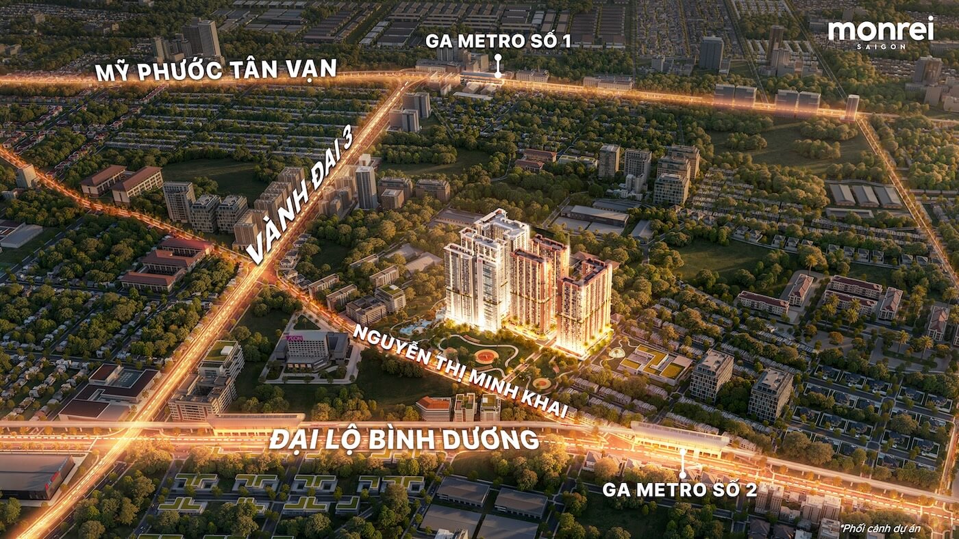 Vị trí dự án căn hộ Monrei Saigon