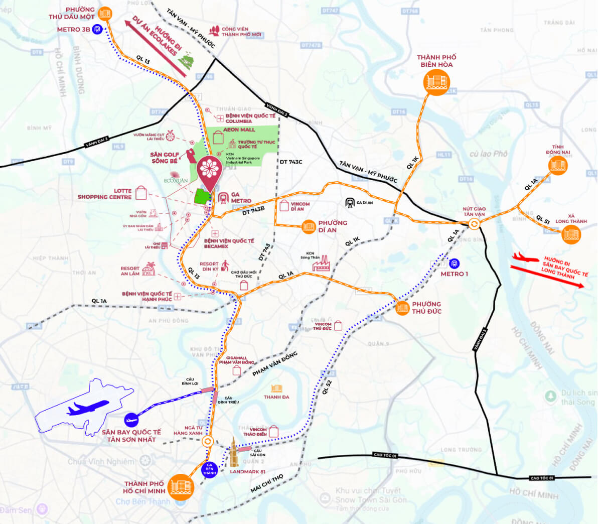 Vị trí dự án căn hộ Setia Edenia