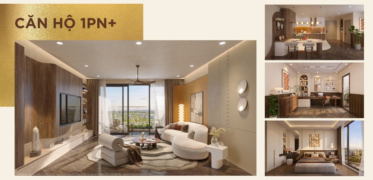 Thiết kế căn hộ 1PN+ dự án Vlasta Premier Phú Thuận