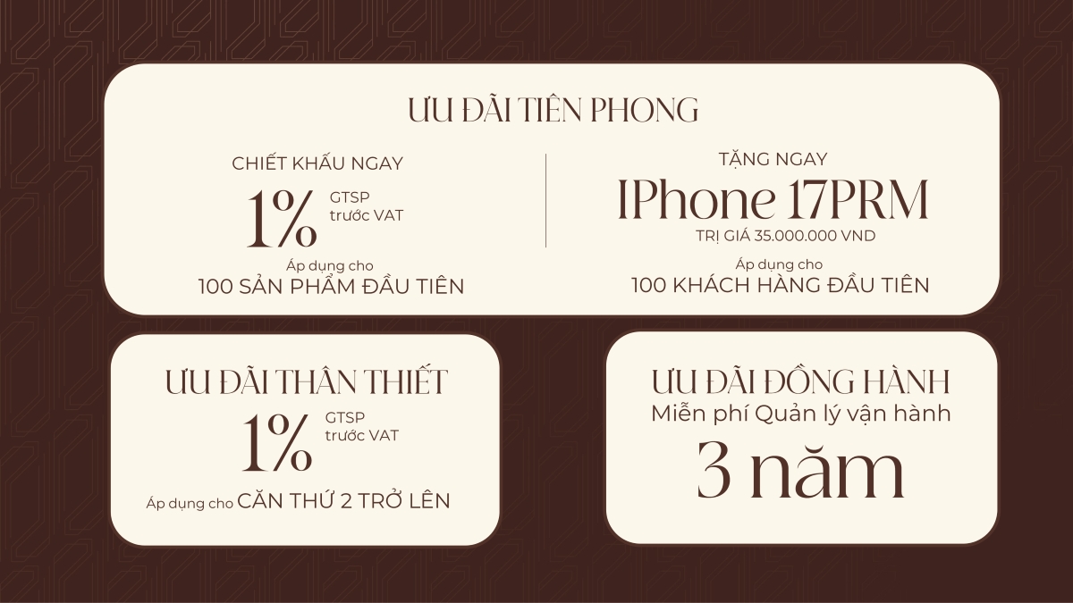 Chính sách ưu đãi và chiết khấu dự án căn hộ Vlasta Premier Phú Thuận quận 7